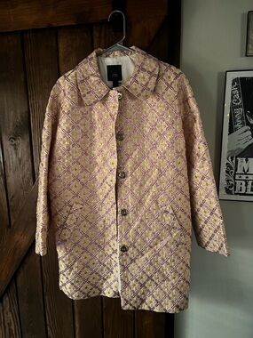 River Island Pink Quilted Patterned sport jacket